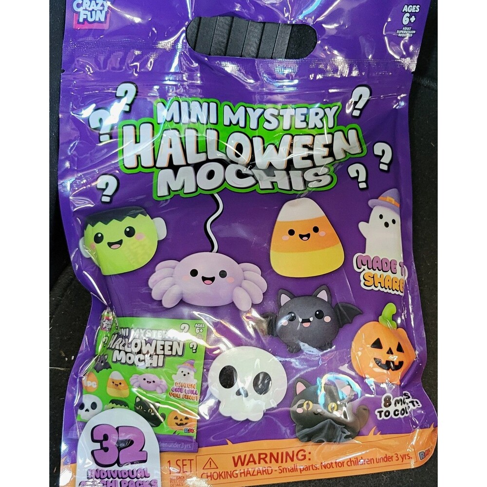 Unopened Crazy Fun Mini Halloween Mochis Mystery Blind Pack 32 Count